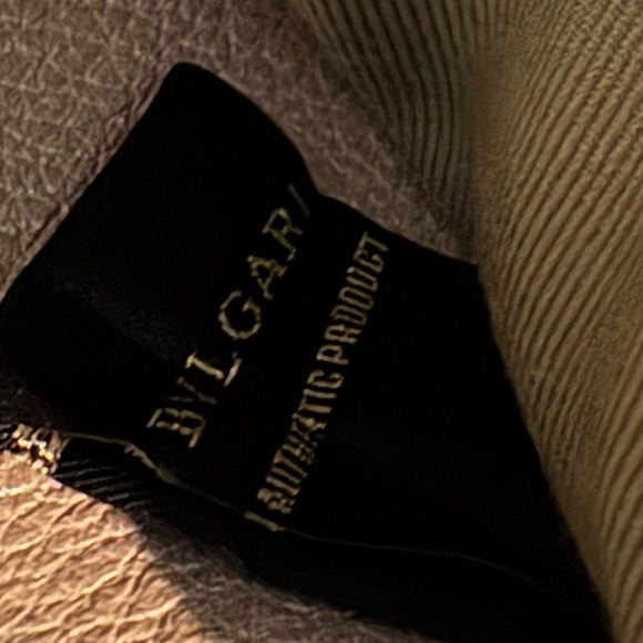 BVLGARI S.Bulgari Metallic Gold Leather Wallet - Picture 8 of 17